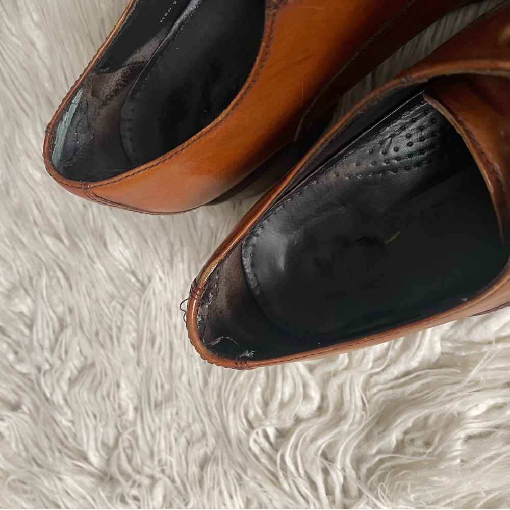 Cole Haan NikeAir C10244 Lace Up Oxford Madison Cognac Brown Dress Shoes Size 10 - Picture 9 of 10